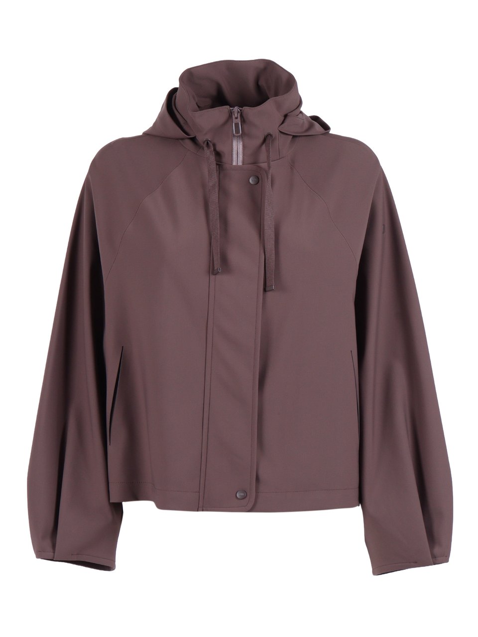 Duno Cropped Hooded Jacket Grijs