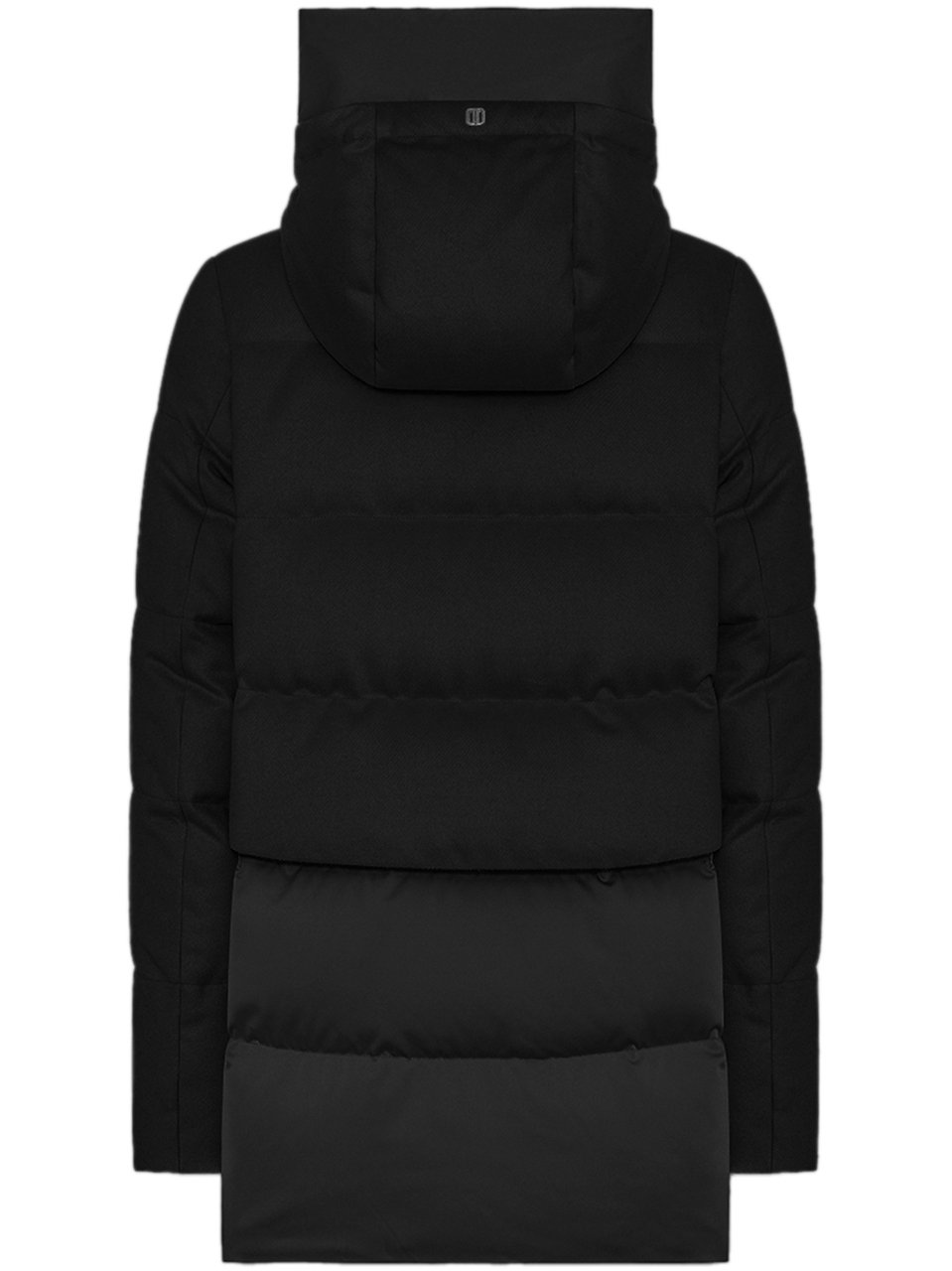 Duno Parka Corto Quilted Parka Zwart