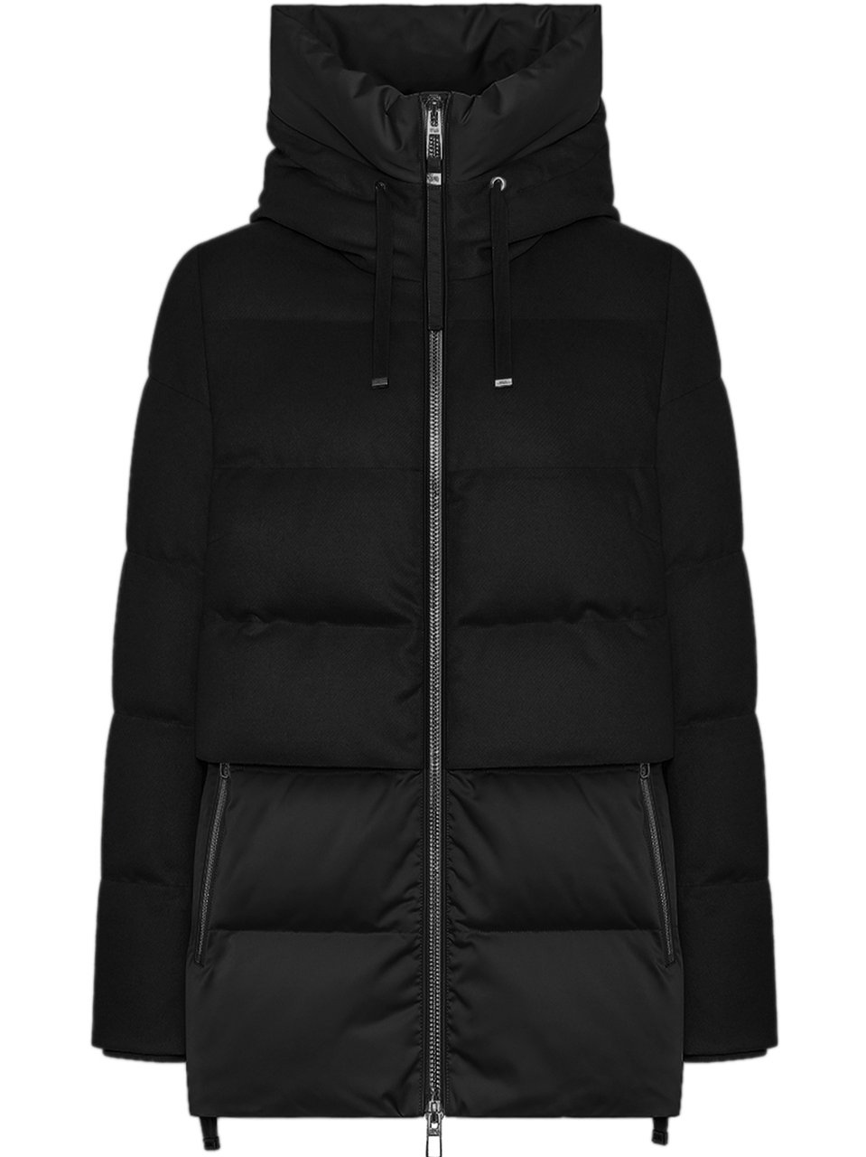 Duno Parka Corto Quilted Parka Zwart