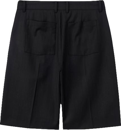 DUNST Shorts Bermuda Pleated Neri Divers