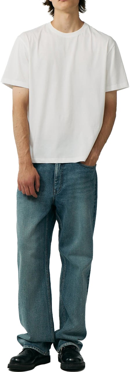 DUNST T-Shirt Unisex Loose Bianca Wit