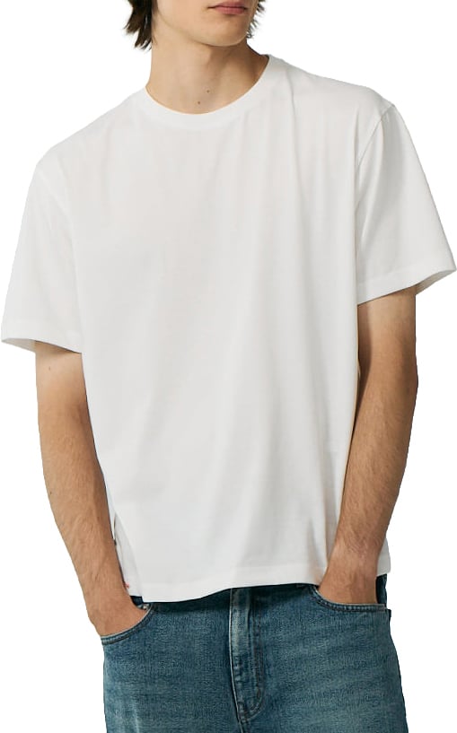 DUNST T-Shirt Unisex Loose Bianca Wit