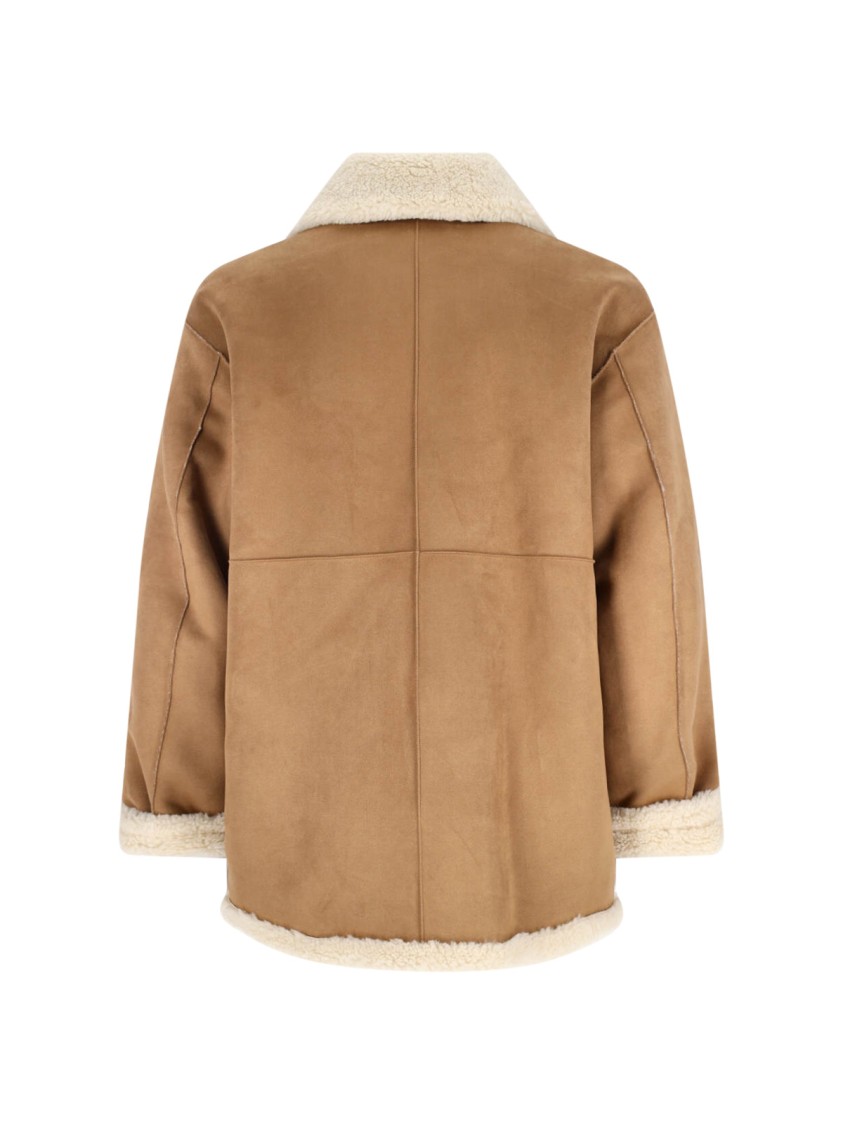 DUNST Structured Casual Jacket In Rich Brown Tone Neutraal