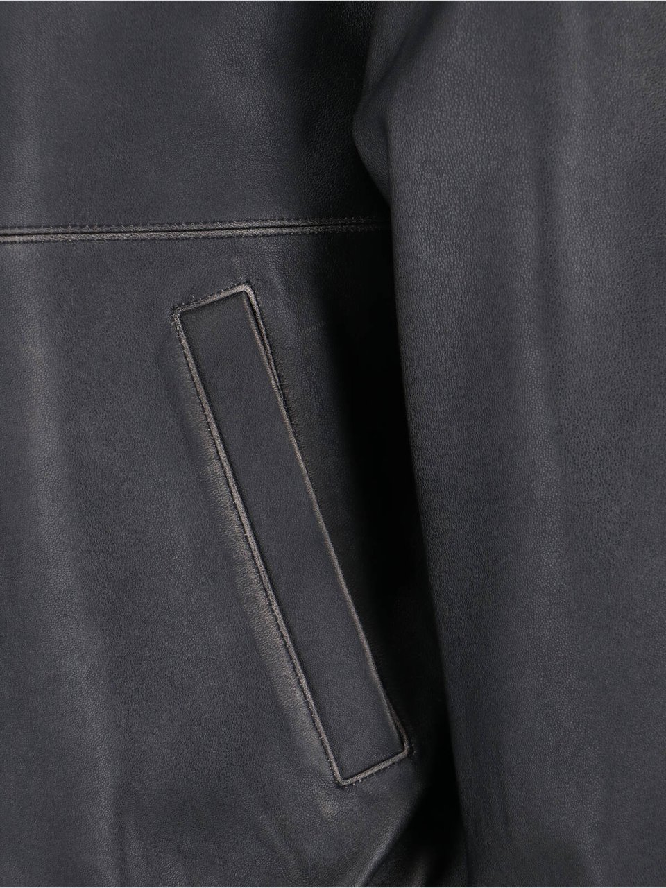 DUNST Black Lambskin Bomber Jacket Zwart