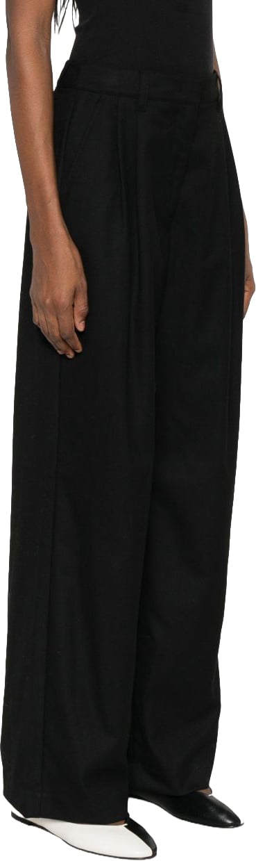 DUNST Trousers Black Zwart