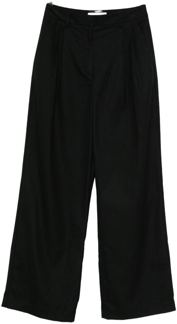 DUNST Trousers Black Zwart