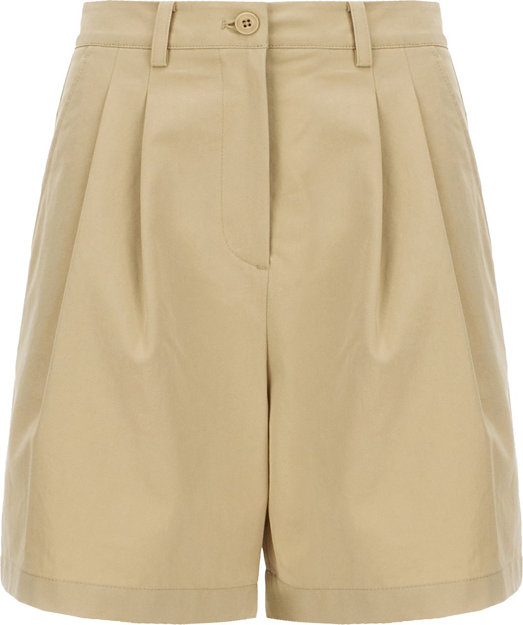 Dunst Beige cotton blend bermuda shorts Beige