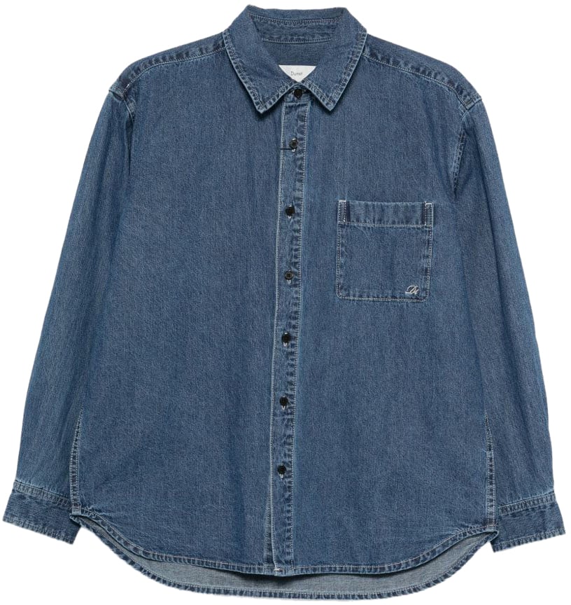 DUNST Shirts Blue Blauw