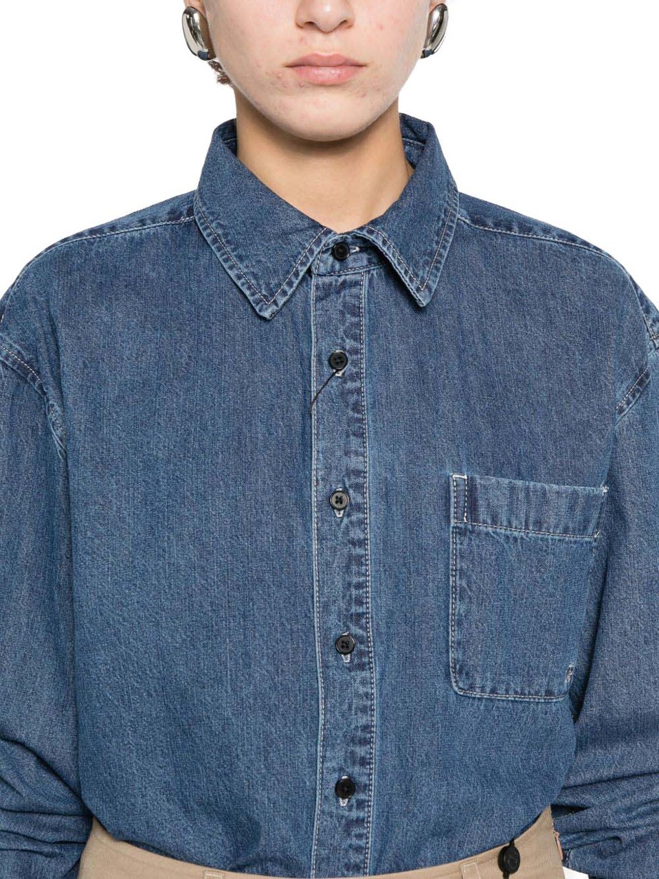 DUNST Shirts Navy Blauw