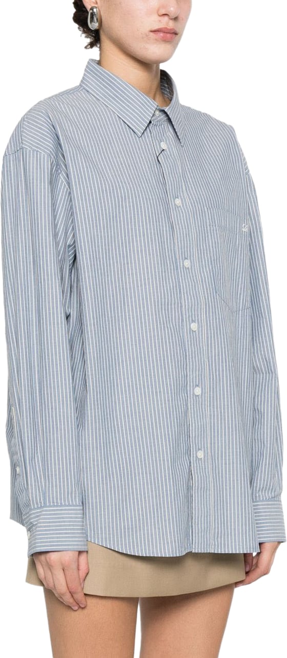 DUNST Shirts Clear Blue Blauw