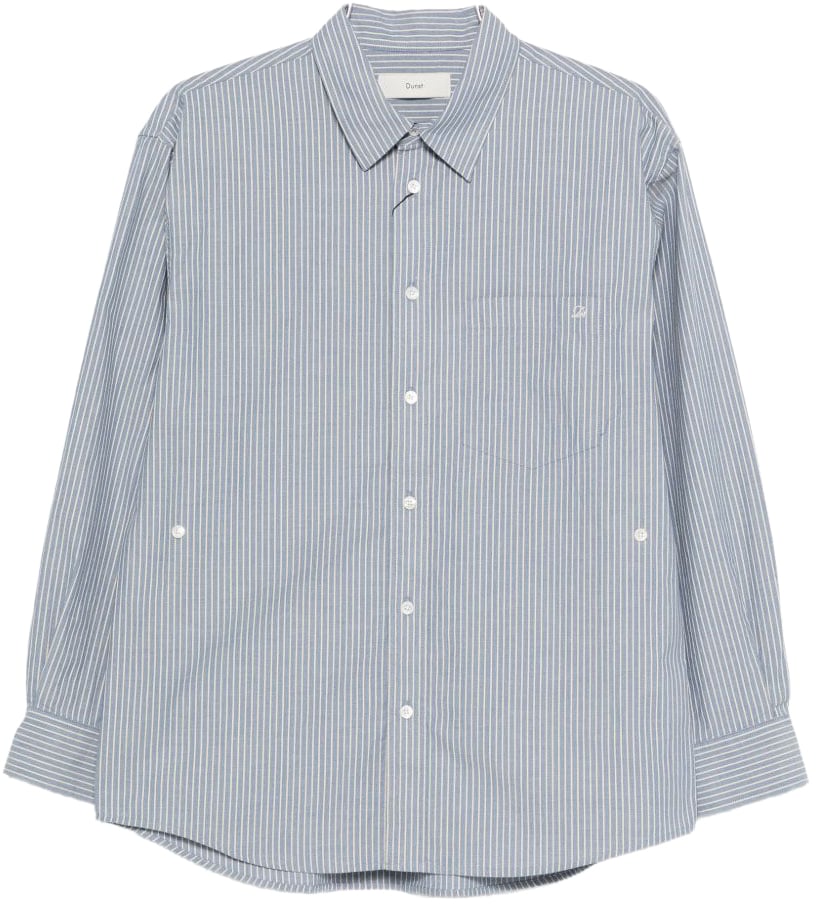 DUNST Shirts Clear Blue Blauw