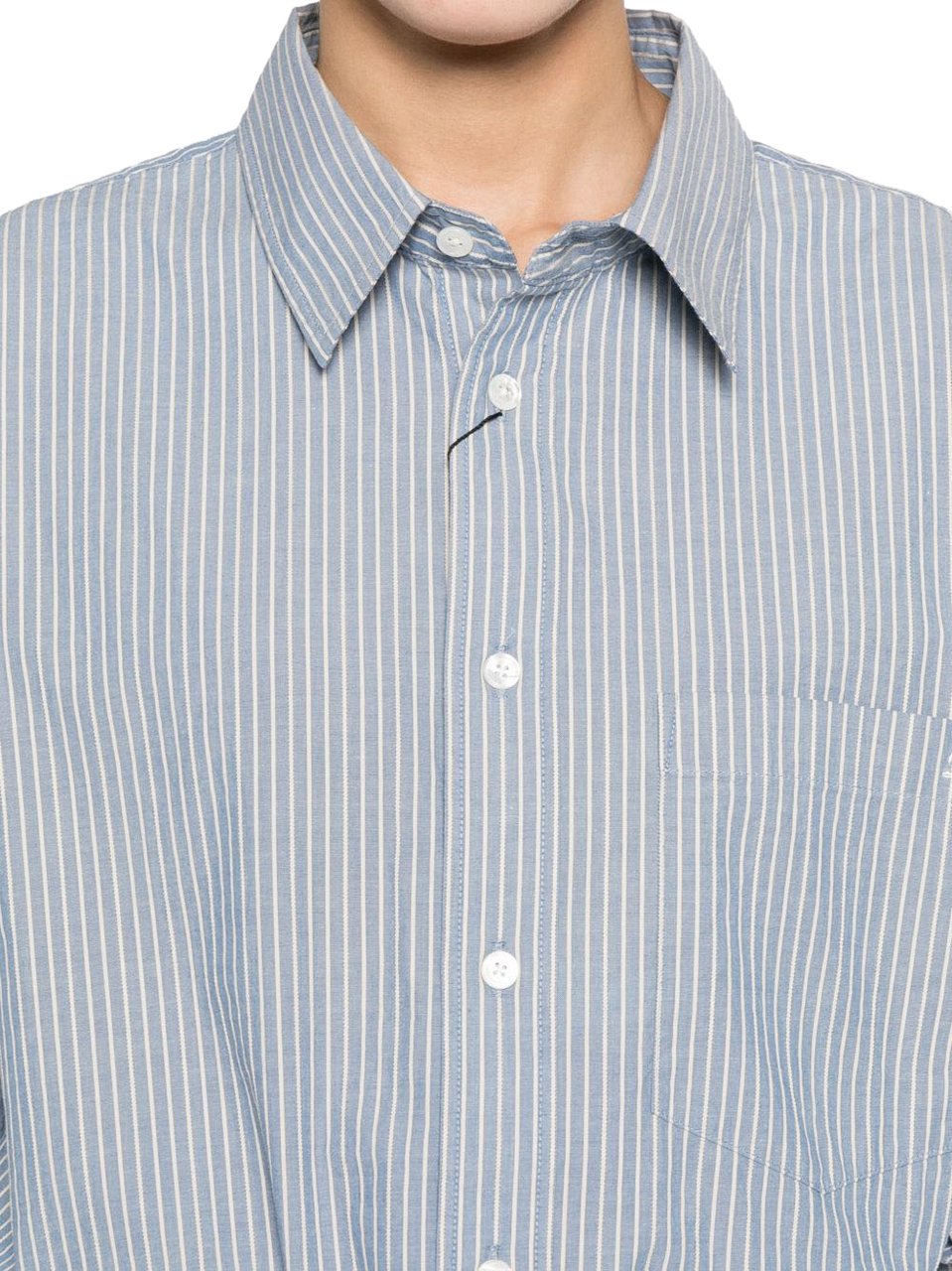 DUNST Shirts Clear Blue Blauw