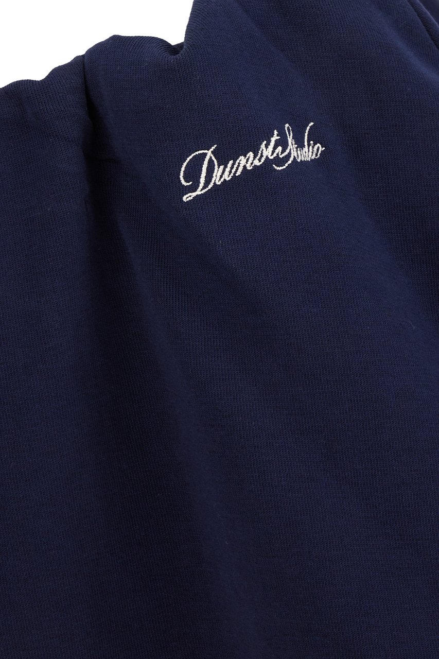 Dunst Navy blue cotton blend mini skirt Blauw