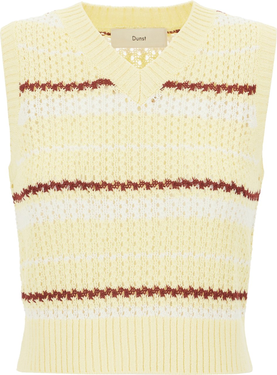 Dunst Embroidered acrylic blend sleeveless sweater Divers