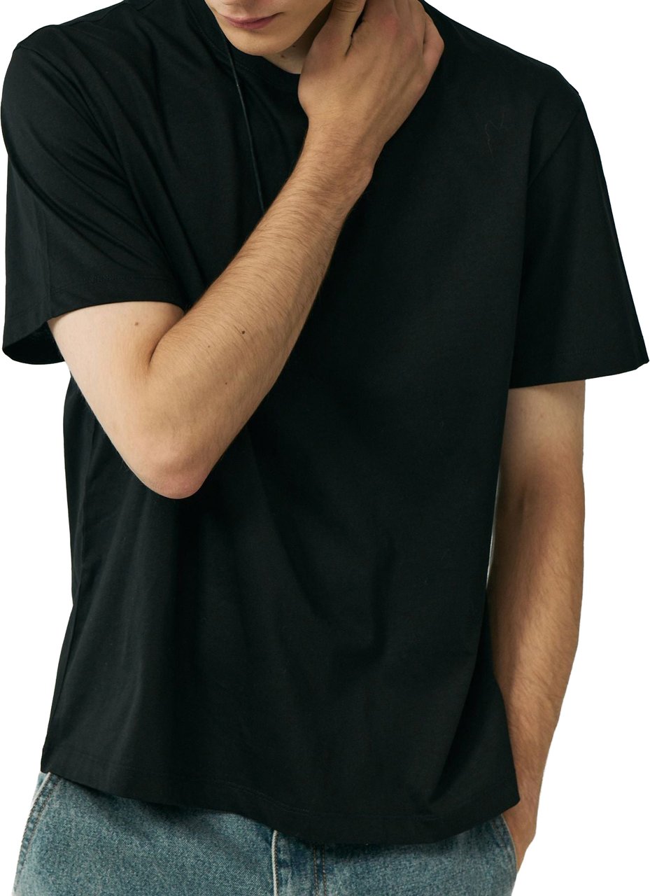 DUNST T-Shirt Unisex Loose Nera Zwart