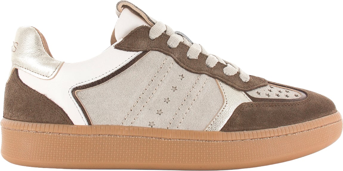 Dwars DWRS Mirabel dark brown/off white Bruin