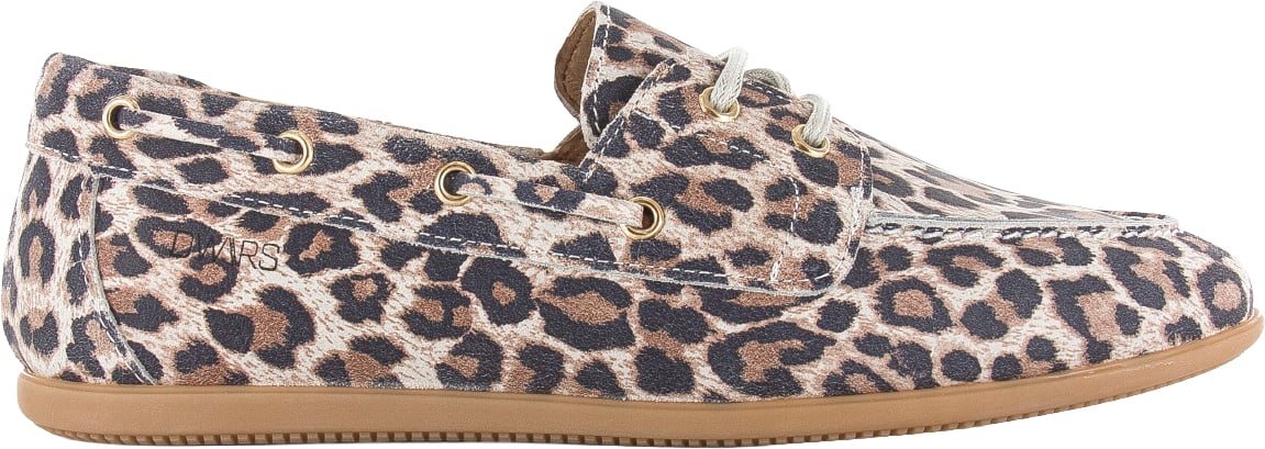 Dwars DWRS label Latty loafers leopard sand Beige