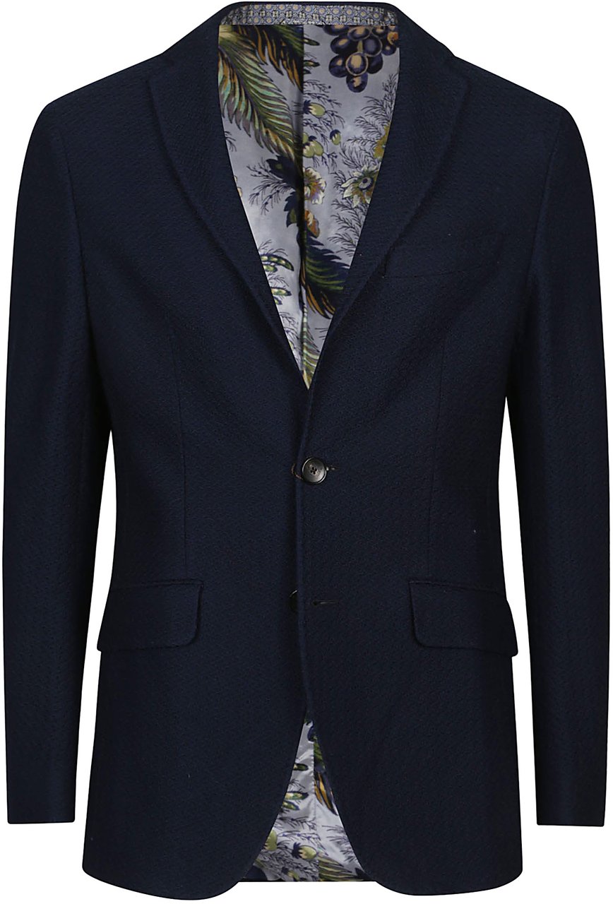 Etro Roma Jacket Blue Blauw