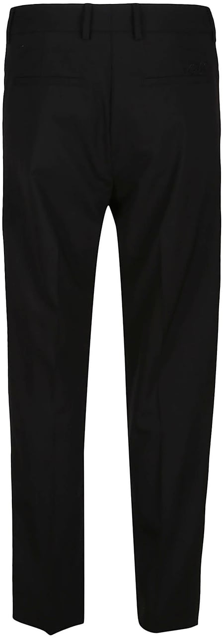OFF-WHITE Embroidered Slim Zip Pant Black Zwart