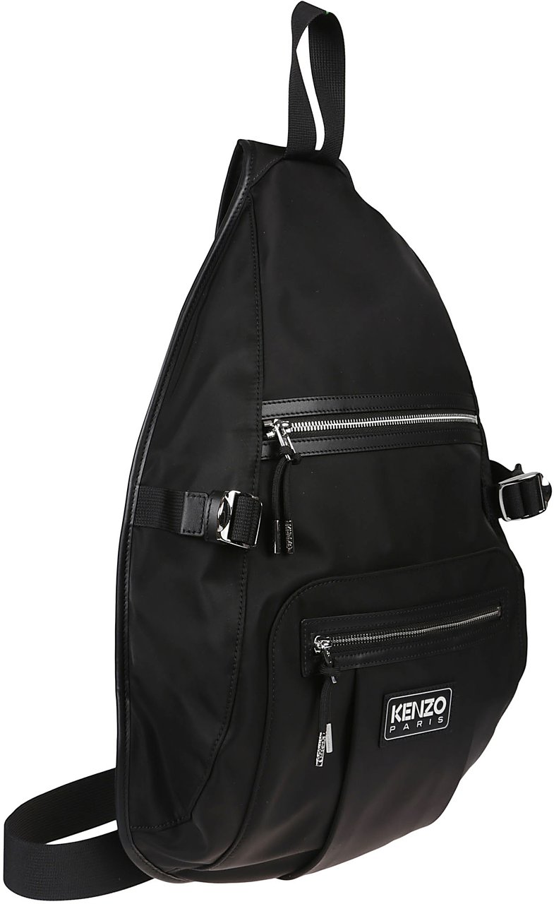 Kenzo One Shoulder Backpack Black Zwart