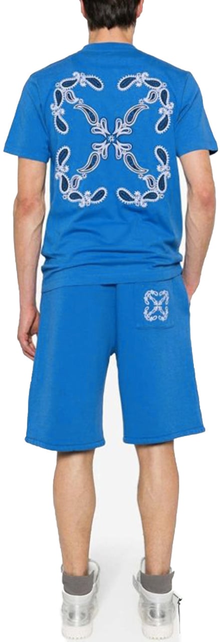 OFF-WHITE T-shirt Blue Blauw