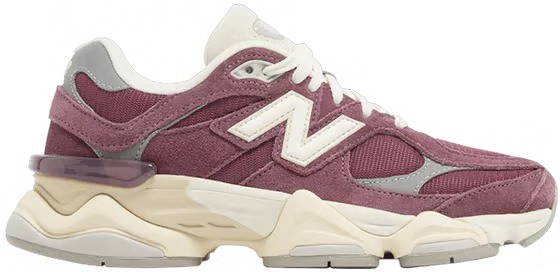 New Balance 9060 Washed Burgundy Rood
