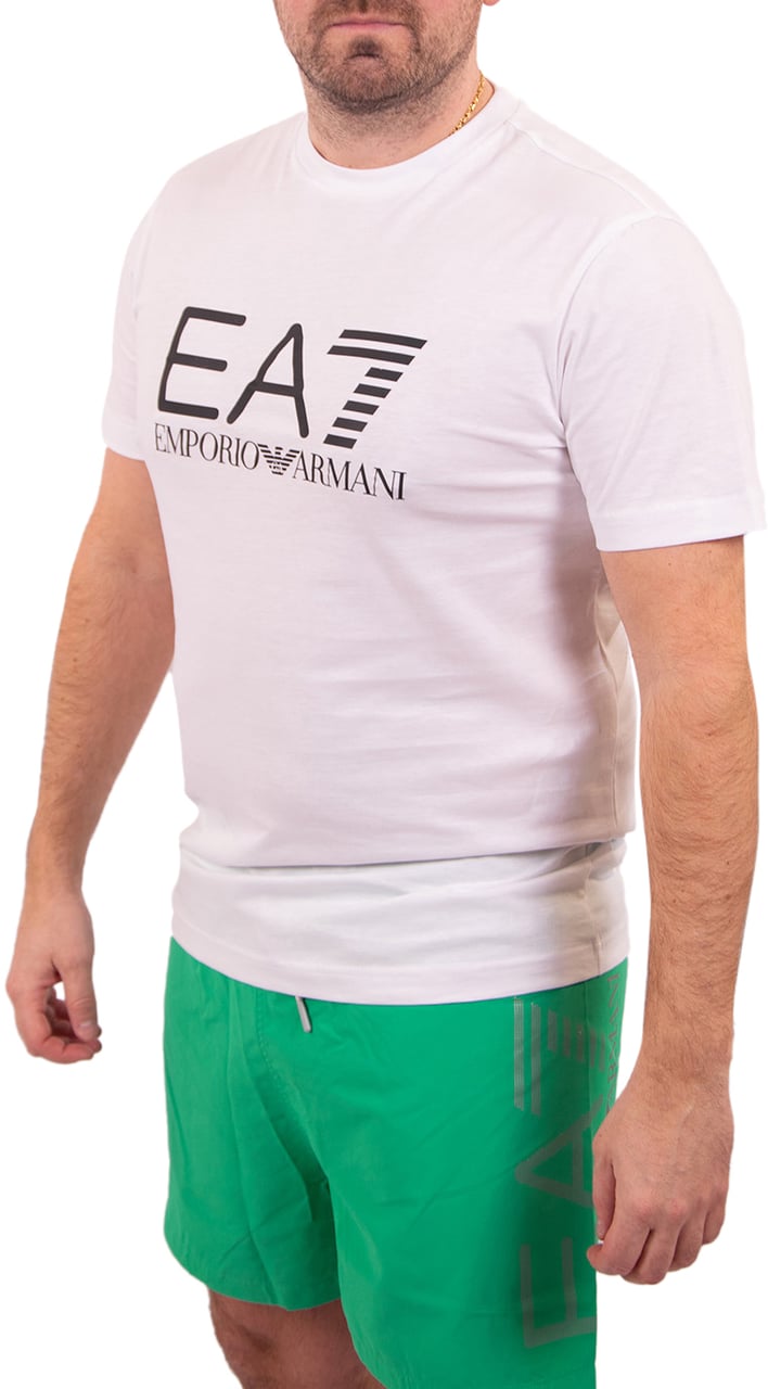EA7 EA7 Big Logo Tee Wit