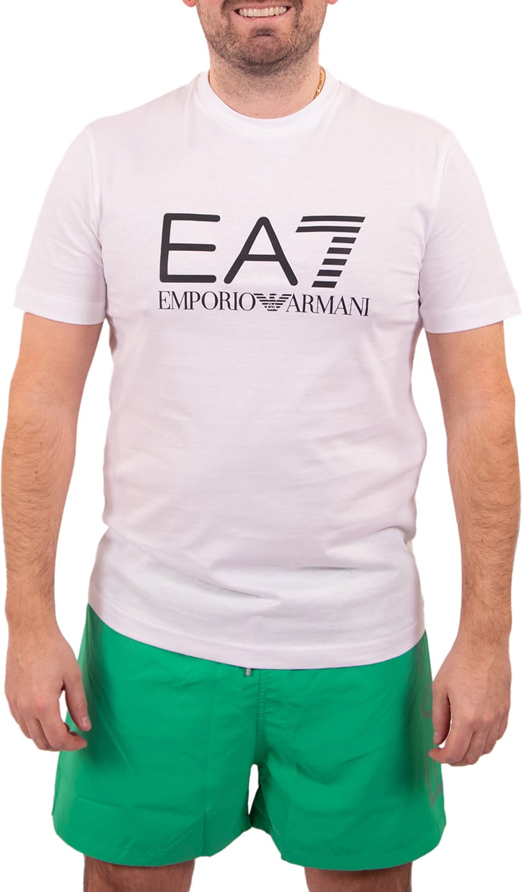 EA7 EA7 Big Logo Tee Wit