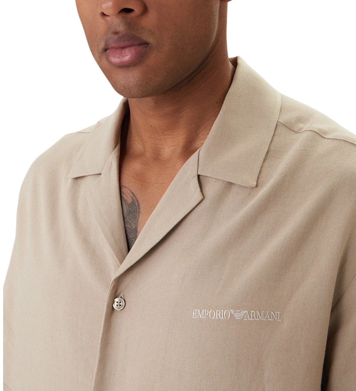EA7 Heren Overshirt Bruin