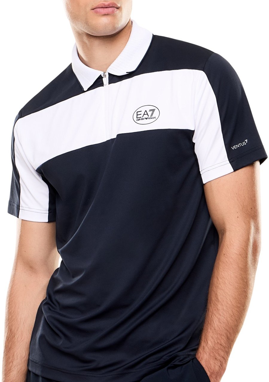 EA7 Heren Polo Blauw