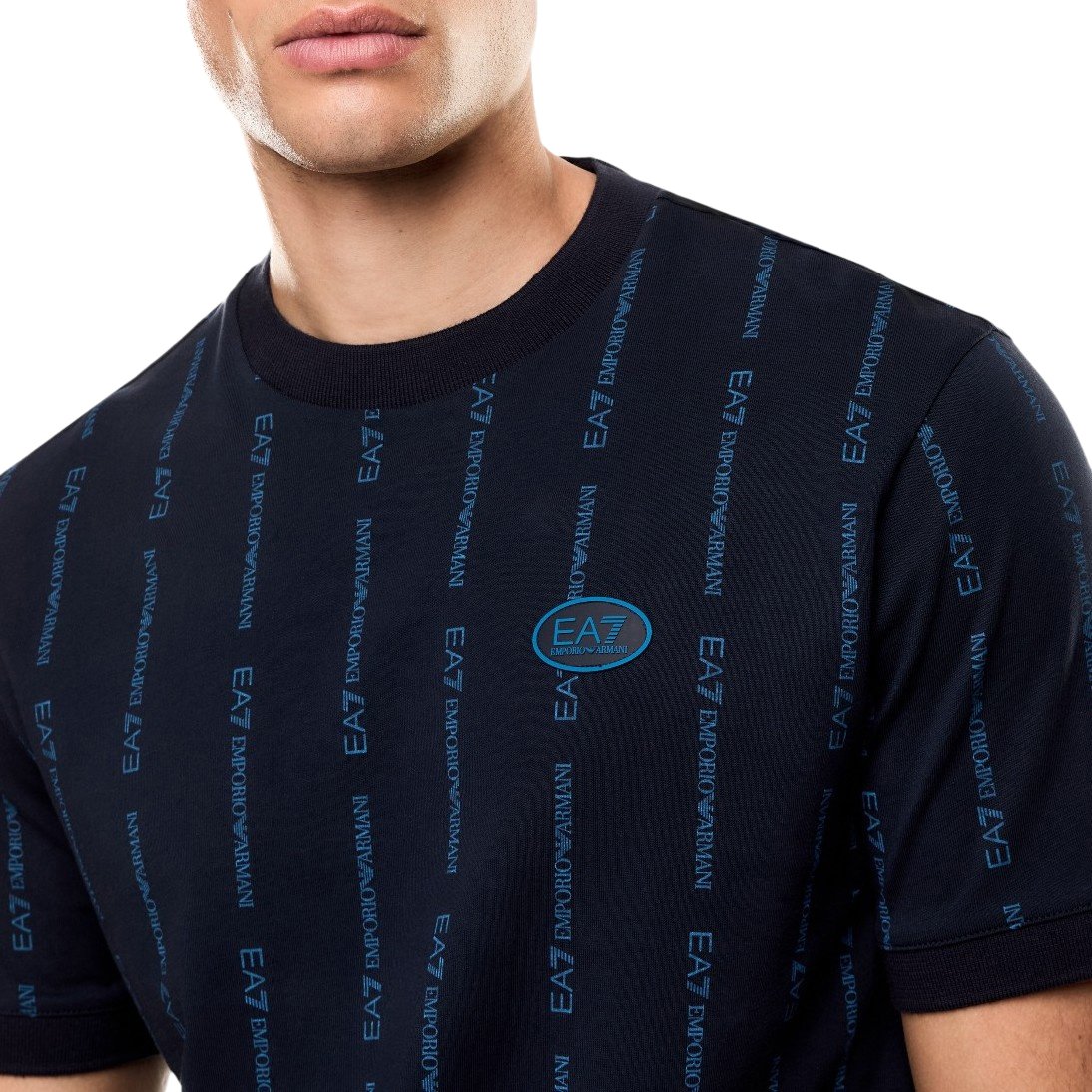 EA7 Heren T-Shirt Blauw