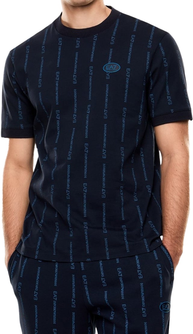EA7 Heren T-Shirt Blauw