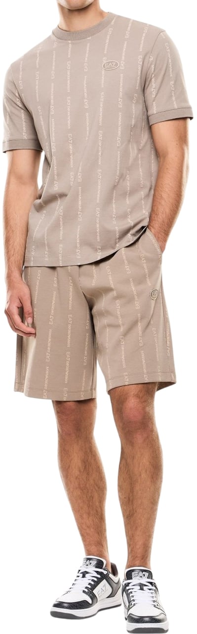 EA7 Heren T-Shirt Bruin