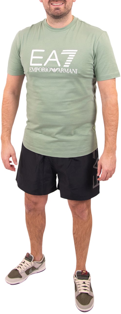 EA7 EA7 Big Logo Tee Groen