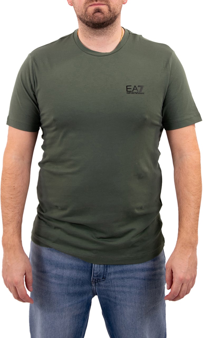 EA7 EA7 Small Logo Tee Groen