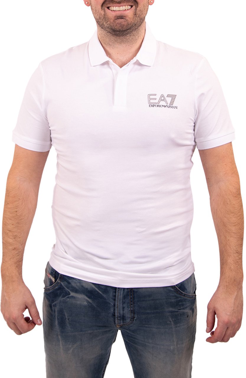 EA7 Visibility Polo Shirt Wit