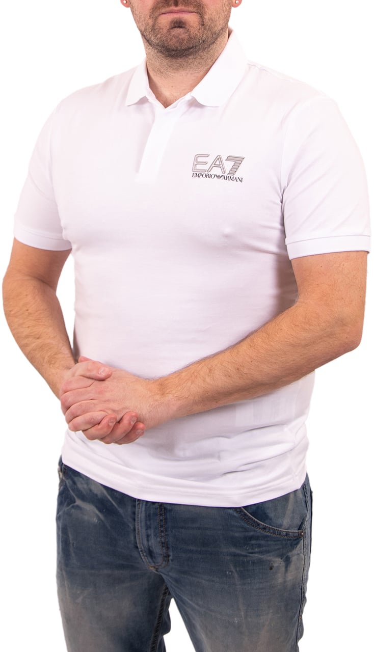 EA7 Visibility Polo Shirt Wit