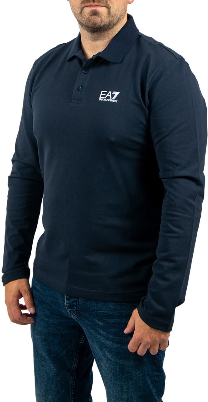 EA7 EA7 Polo Shirt Blauw