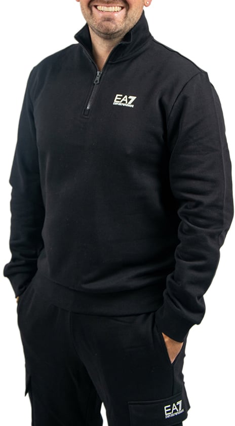EA7 EA7 Sweatshirt 1/3 Zip Zwart