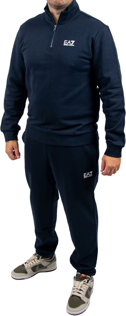 EA7 EA7 Sweatshirt 1/3 Zip Blauw