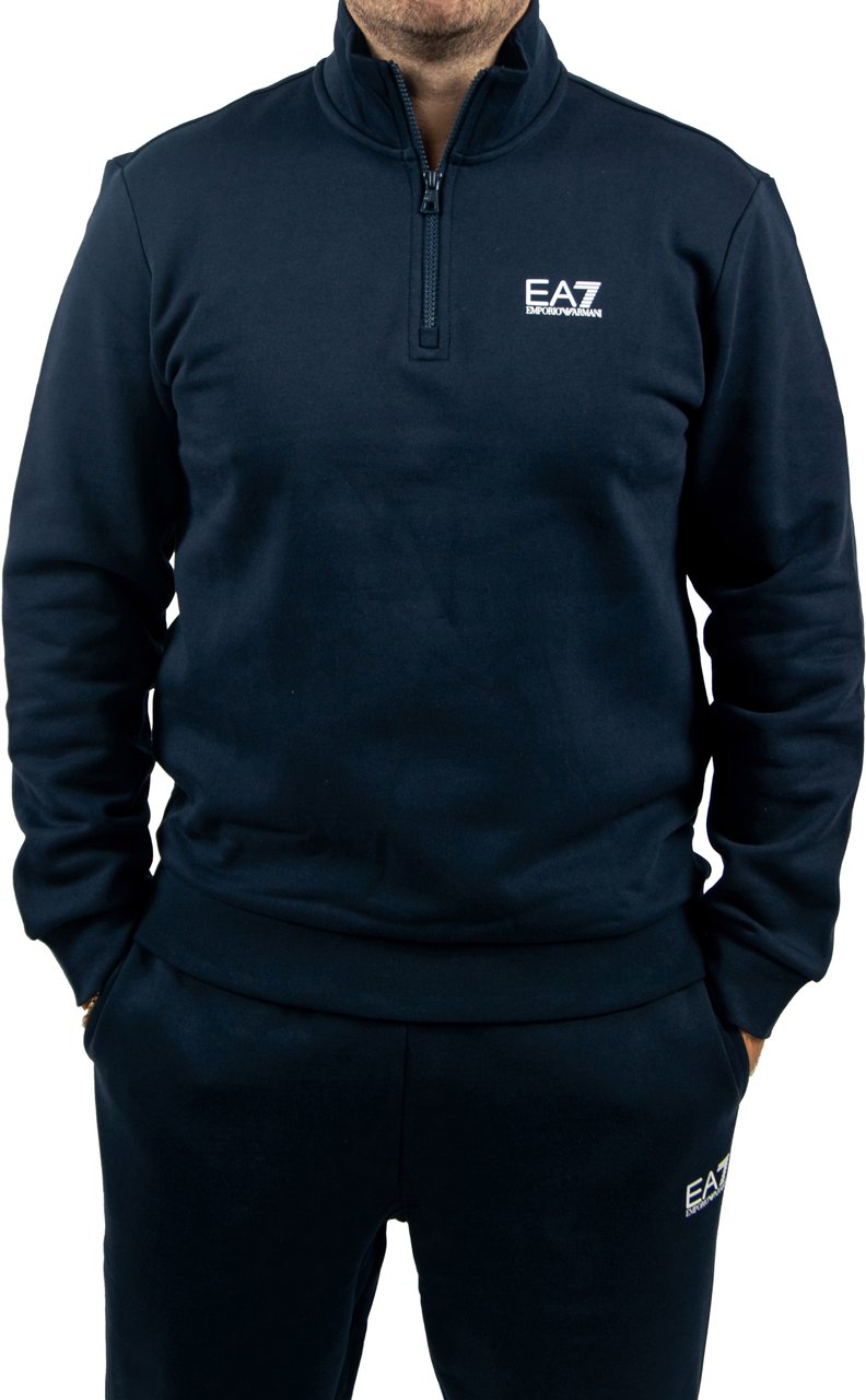 EA7 EA7 Sweatshirt 1/3 Zip Blauw