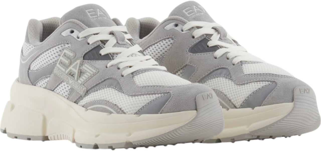 EA7 Heren Sneaker Grijs