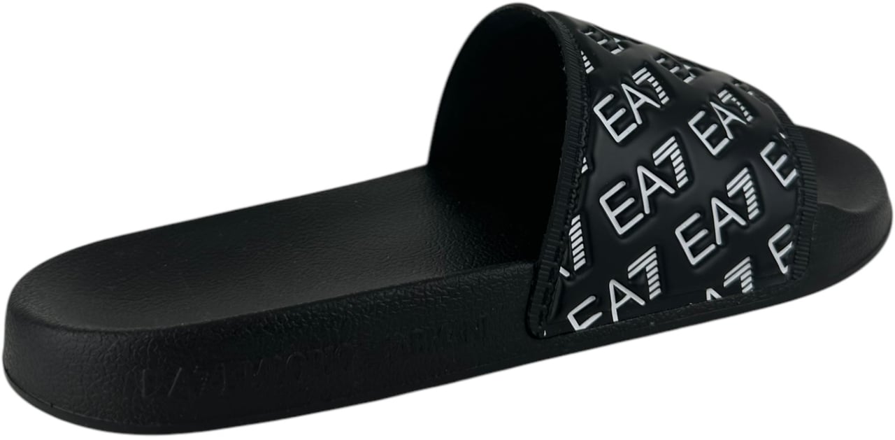 EA7 Heren Slipper Zwart