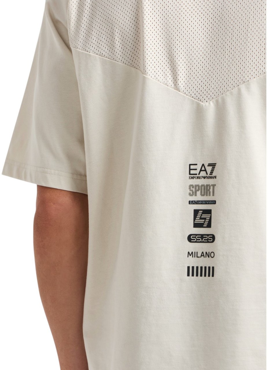 EA7 Heren T-Shirt Bruin