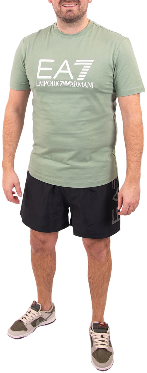 EA7 EA7 Swimming Trunk Oversize Logo Zwart