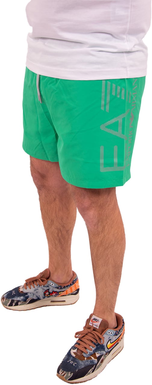 EA7 Swimming Trunk Oversize Logo Groen