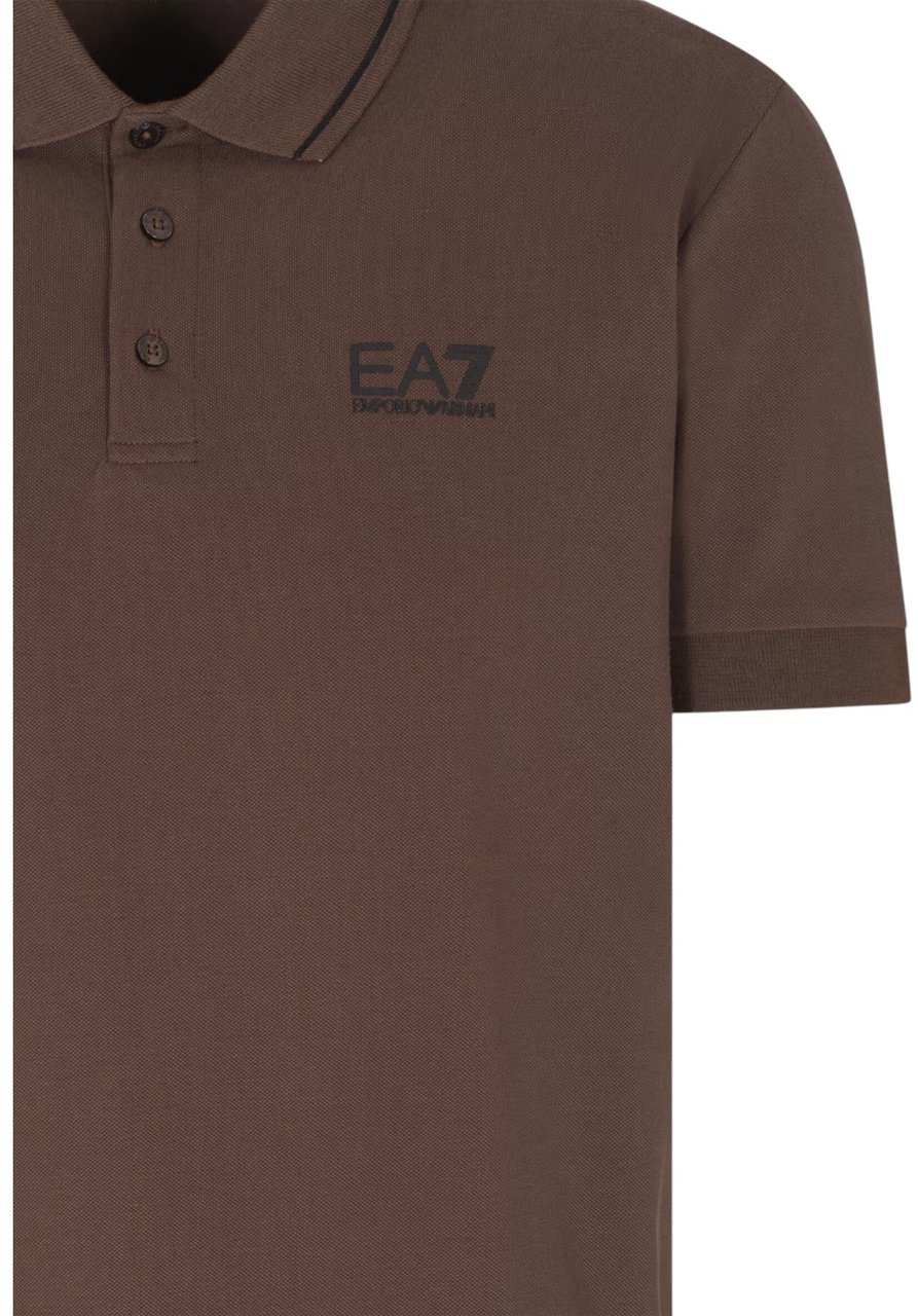 EA7 Heren Polo Bruin