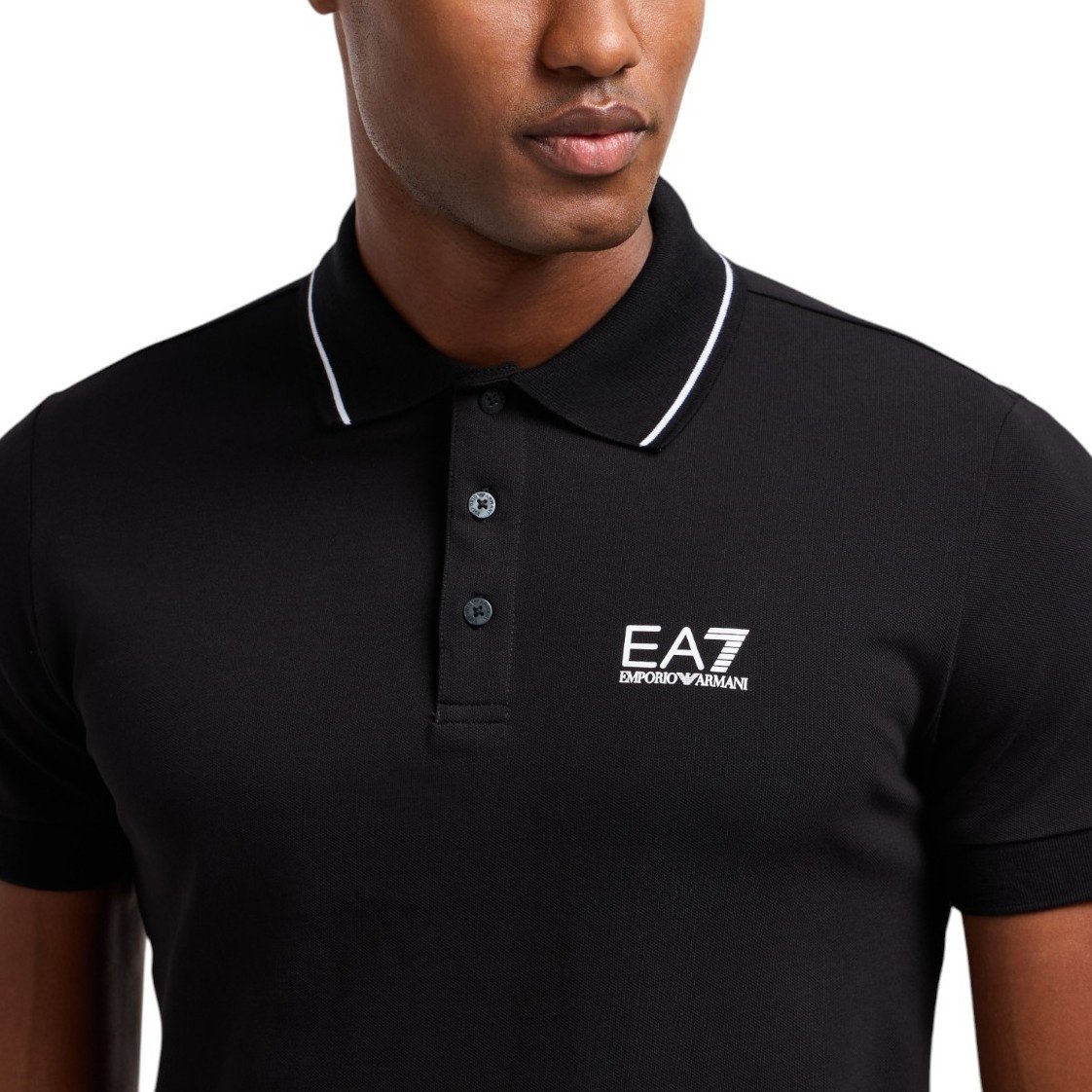 EA7 Heren Polo Zwart