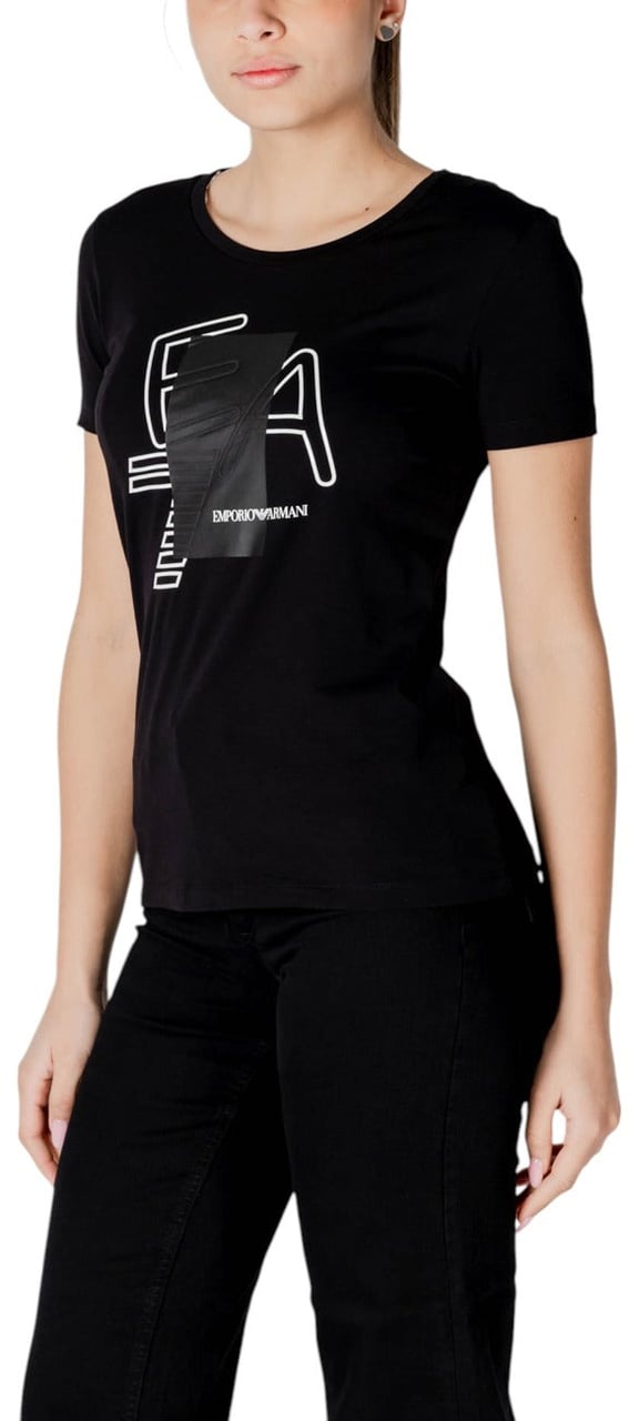 Ea7 Women T-Shirt Zwart