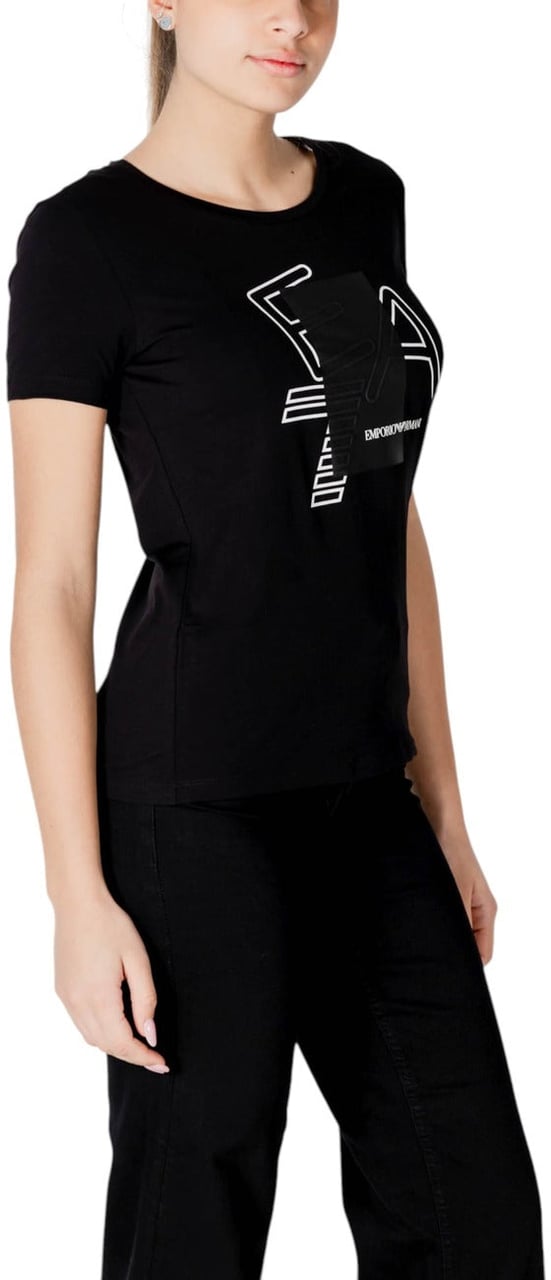 Ea7 Women T-Shirt Zwart